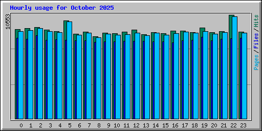 Hourly usage for October 2025