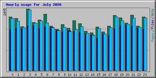 Hourly usage for July 2026