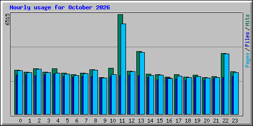 Hourly usage for October 2026