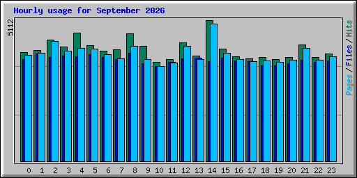 Hourly usage for September 2026