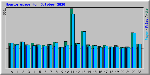 Hourly usage for October 2026